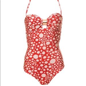 Adriana Degreas red ray fish swimsuit